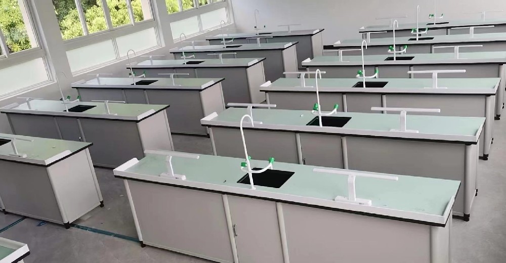 浙江麗水某學校理化生實驗室安裝驗收完成